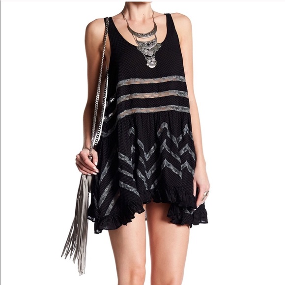 Free People Dresses & Skirts - Free People Voile and Lace Trapeze Slip Dress